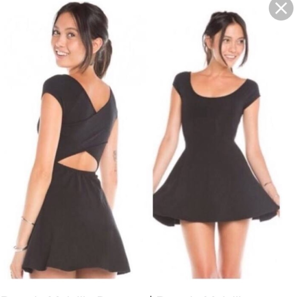 brandy melville black dress